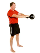 Kettlebell edzés rendszeres swing. Elkerülhető a sérülés.